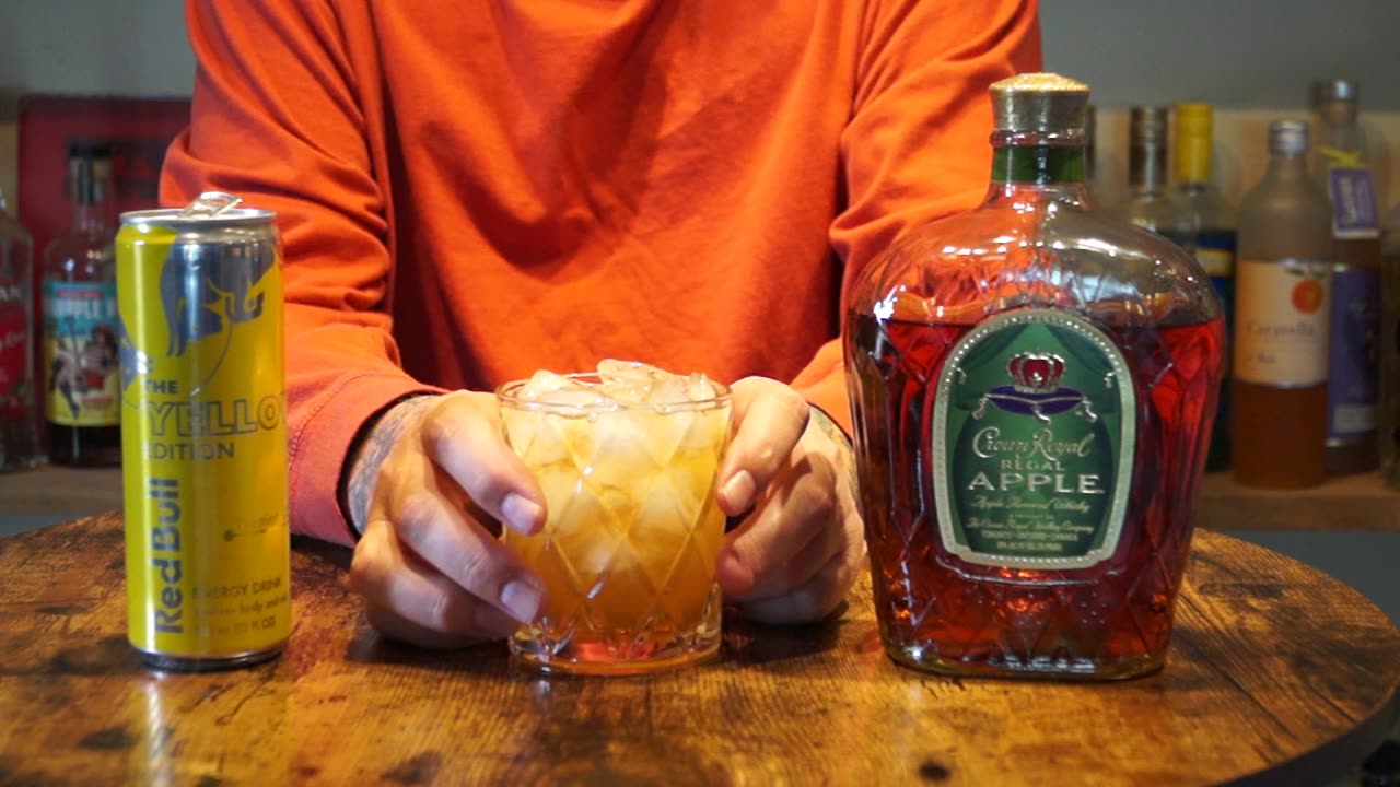 Apple Crown Royal & Red Bull Yellow Edition Tropical