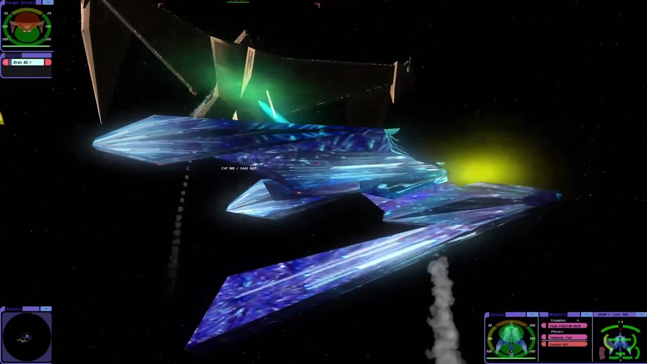 Tholian Amethyst vs Romulan D'Vas