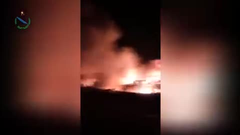 Russian and Syrian airstrike in Idlib targeting HTS