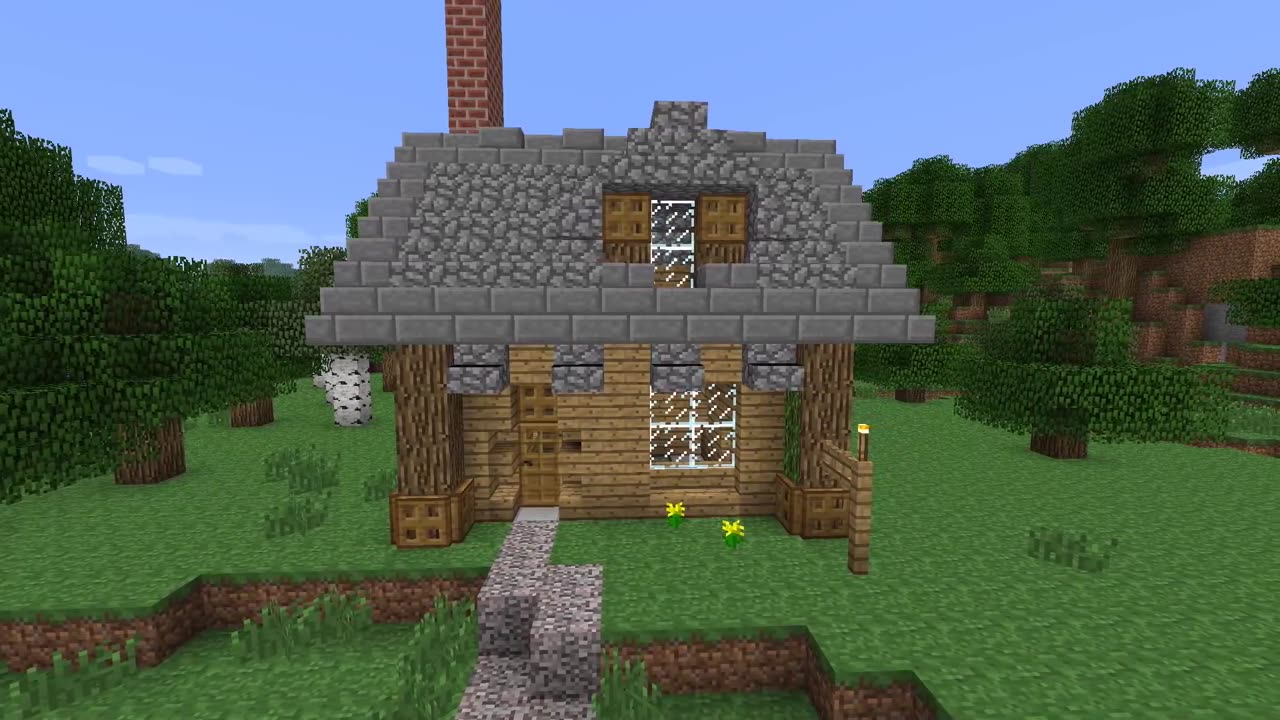 Building The Same Minecraft House in Alpha, Beta and Now