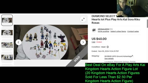 Outtake #186 Of The Best Deal On eBay For A Play Arts Kai Kingdom Hearts Action Figure Lot