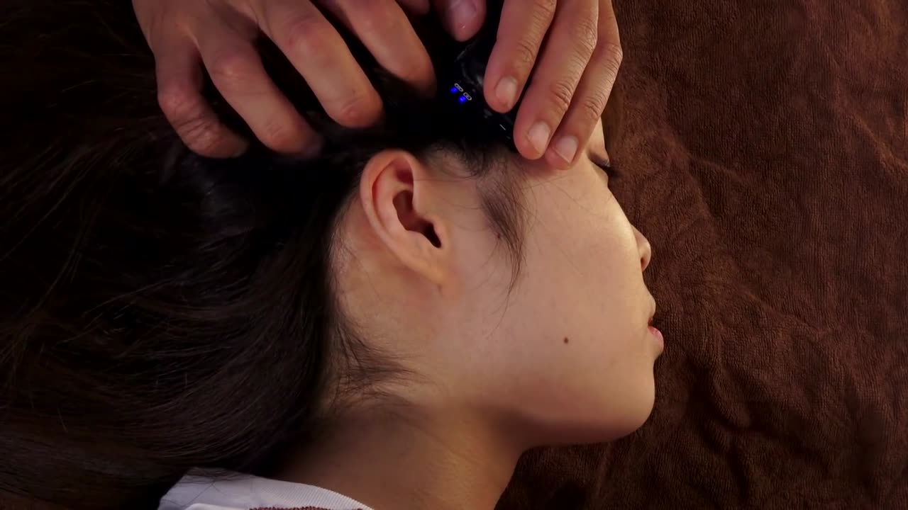 ASMR Earlobe and ear pressure point massage for restful sleep