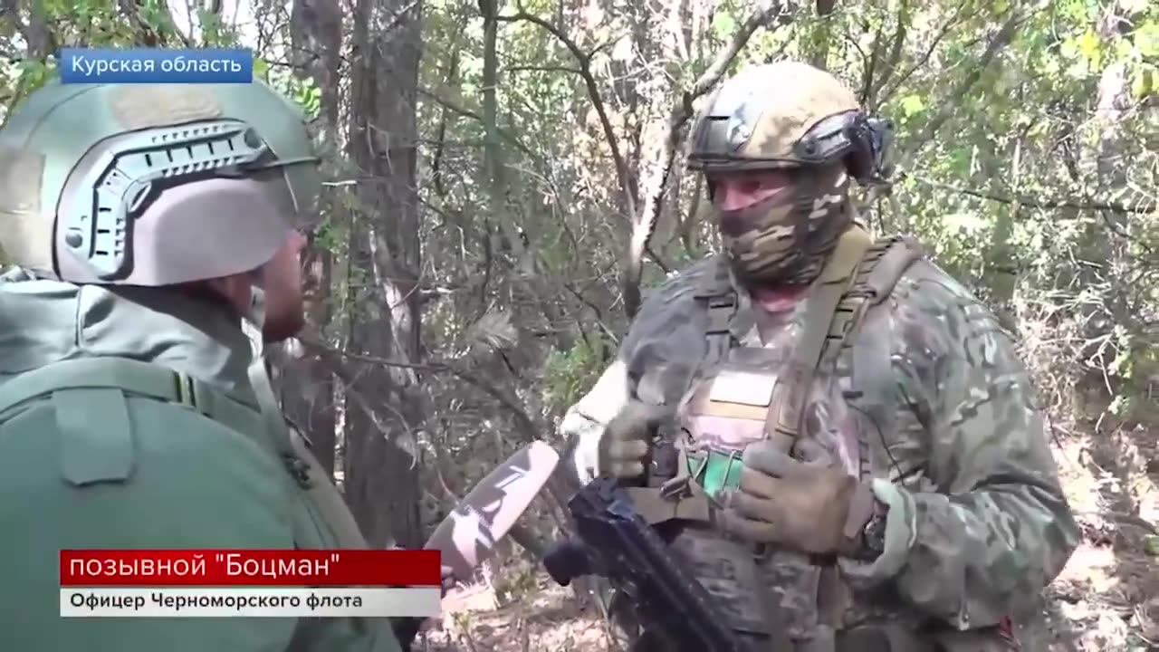 Borki, na região de Kursk, que foi recentemente libertada por nossos fuzileiros navais.