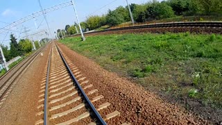 Train surfing in Warsaw - got seen by overtaking train