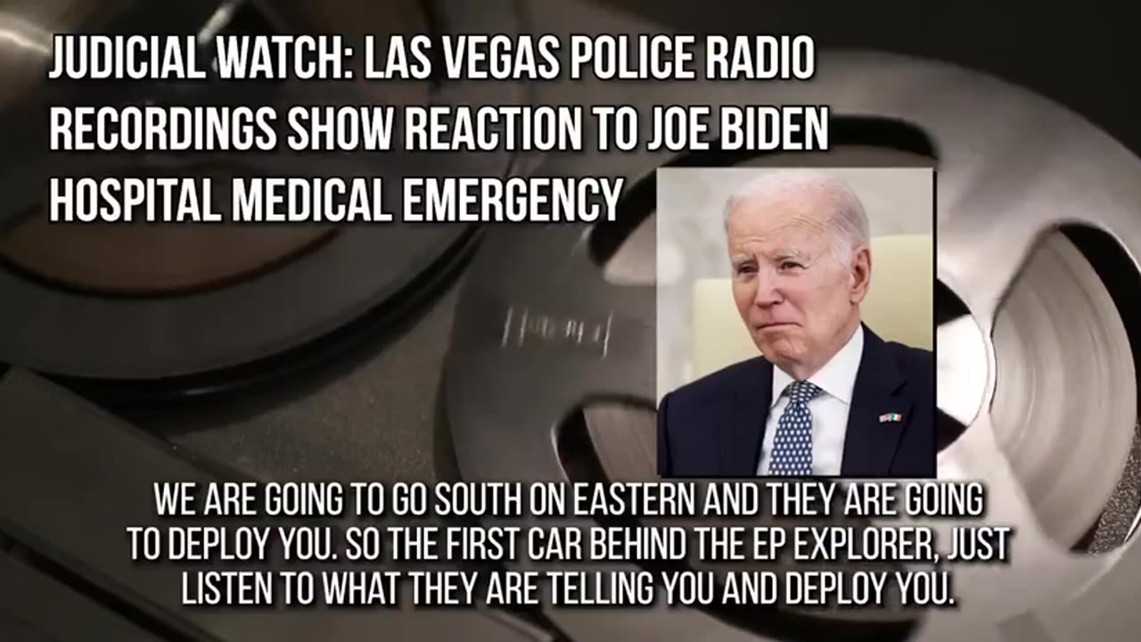 Radio traffic when Biden was rushed to the hospita; in Vegas