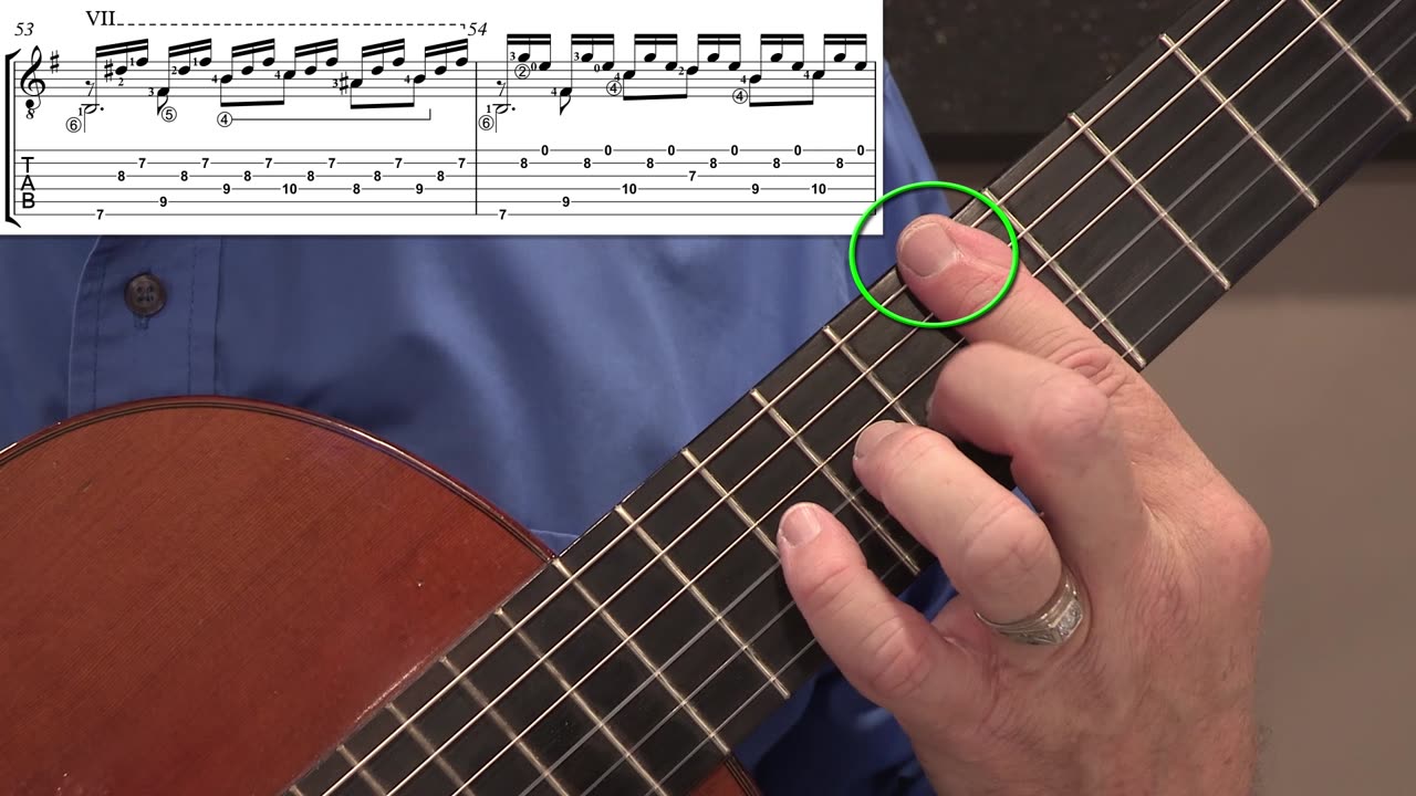 Technique Left-Hand, Part I. Video #60: m53-56, Options A, B, and C