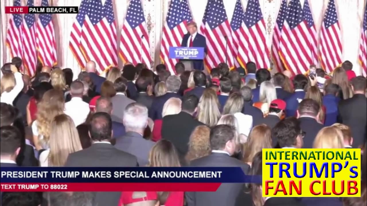 LIVE: President Donald J. Trump Holds Special Announcement at the Mar-a-Lago Club