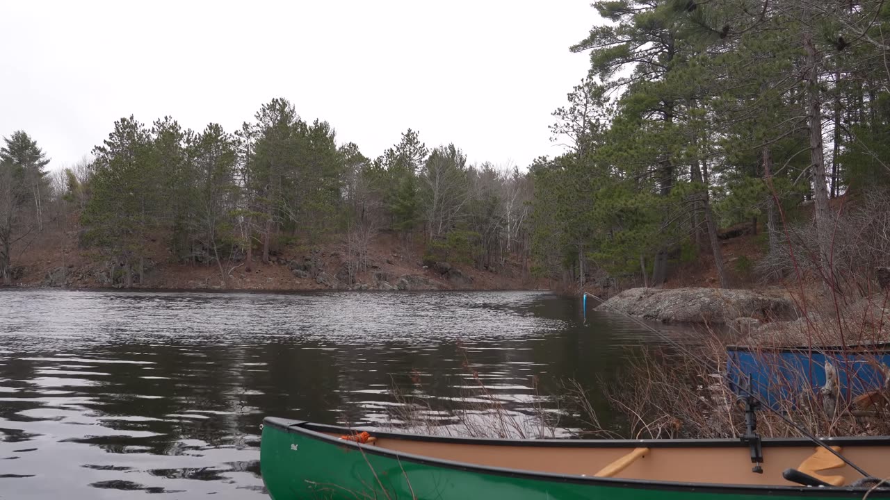 5 Days Ice Out Camping Trip - Rain, Snow and Winds