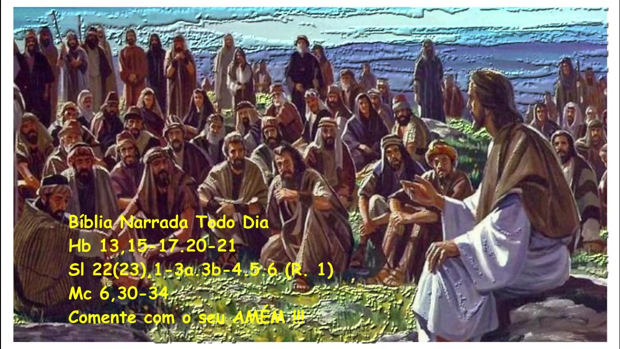 Eram como ovelhas sem pastor - Hebreus 13,15-17.20-21 - Salmos 22(23) - Marcos 6,30-34