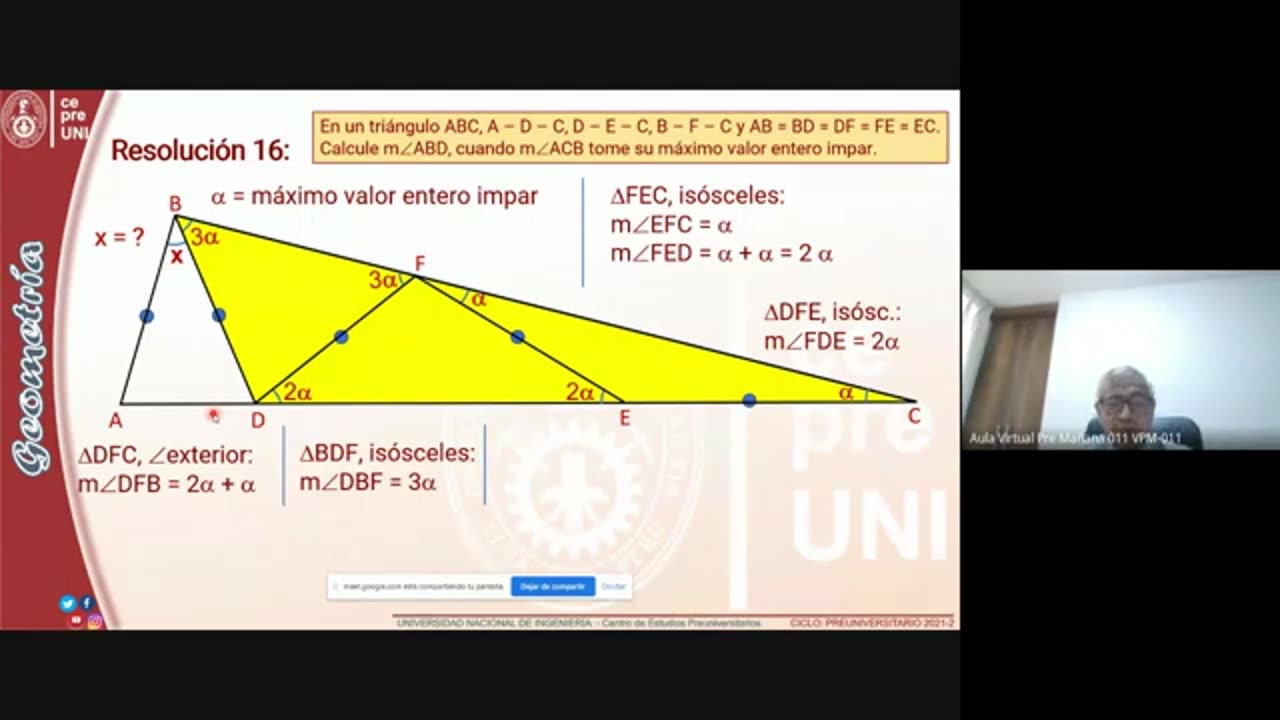 CEPRE UNI 2021 - 2 | SEMANA 01 | GEOMETRÍA S02
