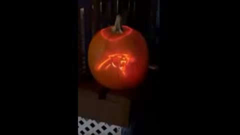 Carolina Panthers Jack-O-Lantern