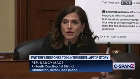 Rep. Nancy Mace To Twitter Officials At Hearing: “I Have Great Regrets Of Getting The Shot”