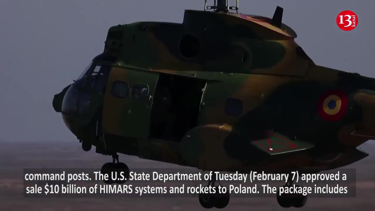 NATO trains with HIMARS rocket launchers in Romania