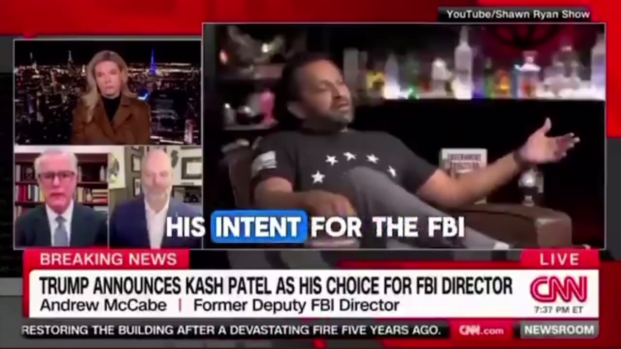 Andrew McCabe Seems Worried About Kash Patel as FBI Director