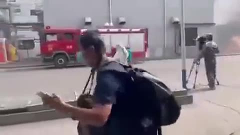 코비드 사기극 촬영중2