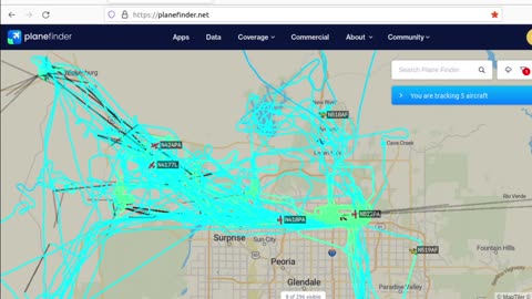 N424PA N4177L N4131T - Mormons and Chinese warfare over US60 - Feb 3 2023 - 4pm