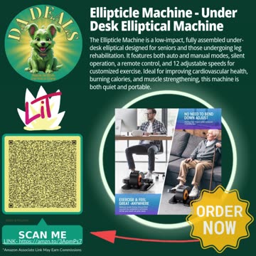 Stay Fit While You Sit with Ellipticle Under Desk Elliptical