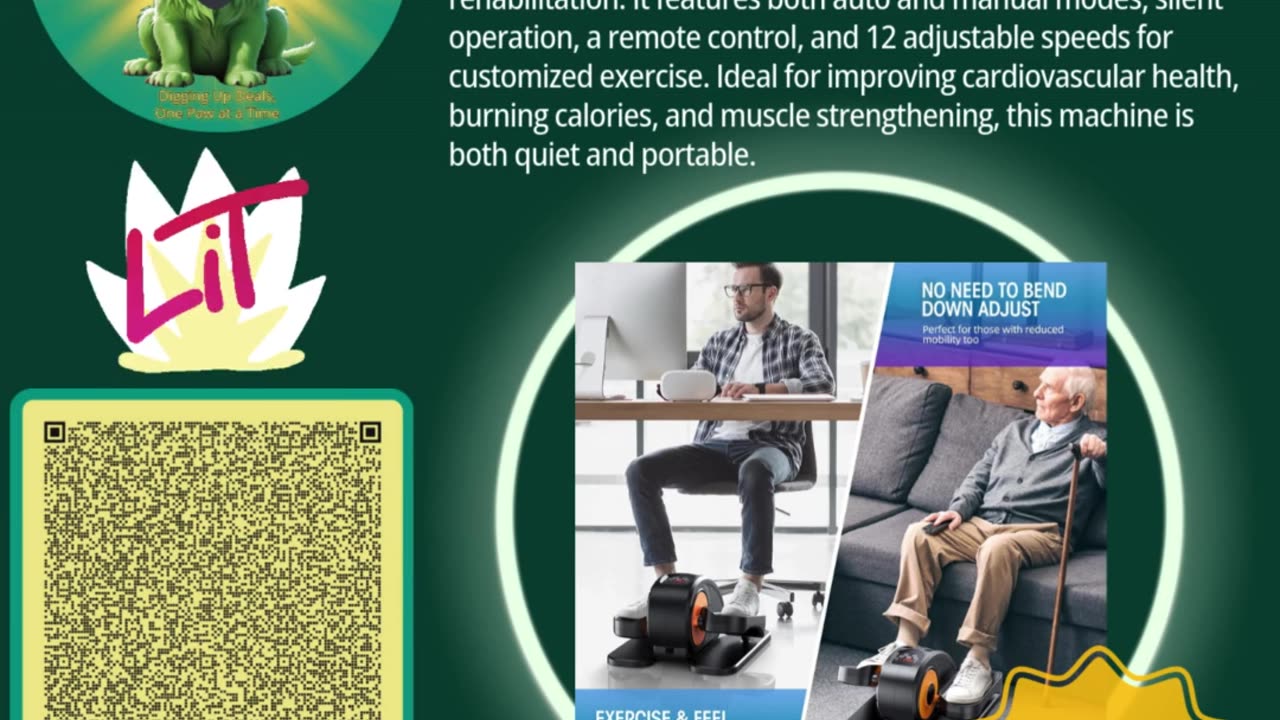 Stay Fit While You Sit with Ellipticle Under Desk Elliptical
