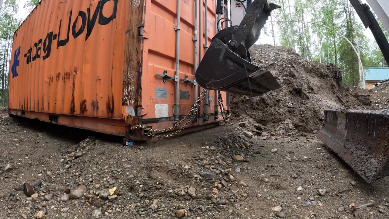 DIY Fixing and Leveling Shipping Containers, A Barn Build Starts @FlatTireFarmHomesteadingAlaska