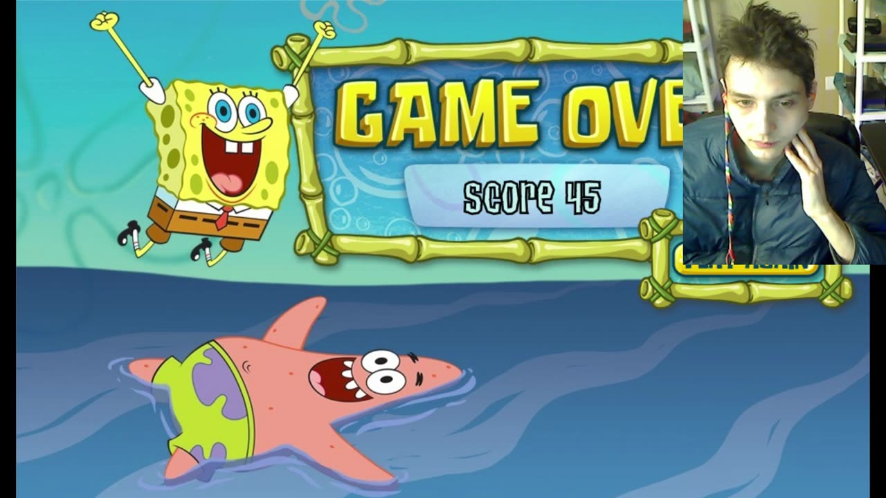 Failed Attempt #20 To Complete The SpongeBob SquarePants Belly Bounce Video Game