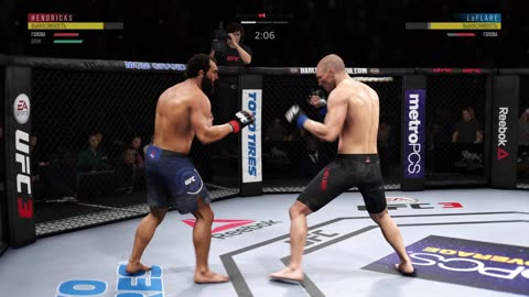 PS4 bot Johny Hendricks vs user Ryan Laflare