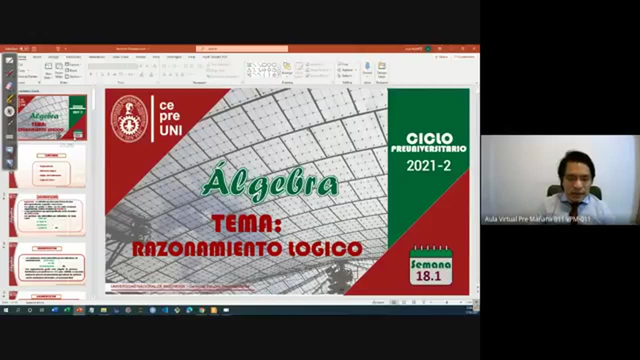 CEPRE UNI 2021 - 2 | SEMANA 18 | ÁLGEBRA