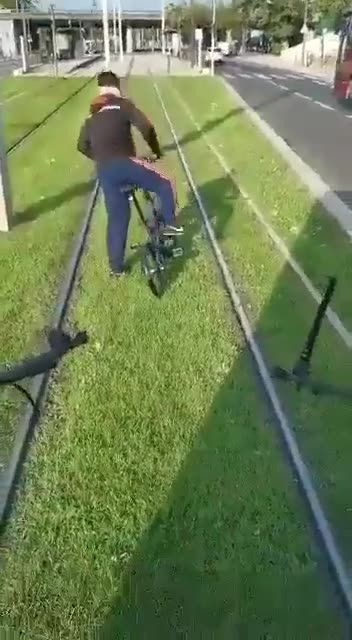 Cyclist would literally use any other lane but the bike path