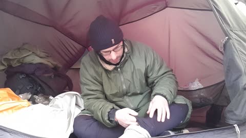 In the tent vlog. ..22nd Jan 2023