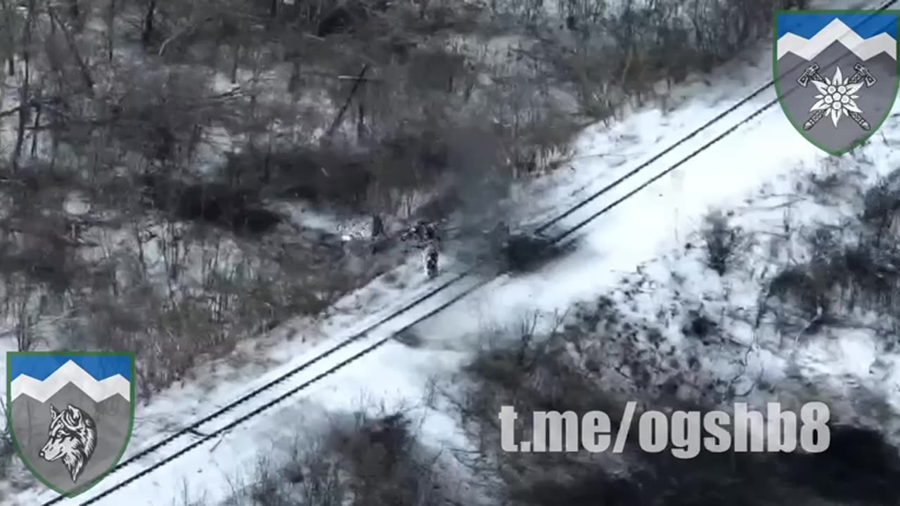Russians Get Blown Up Trying to Hide Down an Embankment