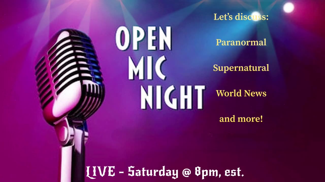 Open Mic Night with Bishop James Long