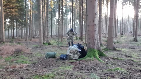 Setting up the Gopro. Before setting up the tent. 18th Jan 2023