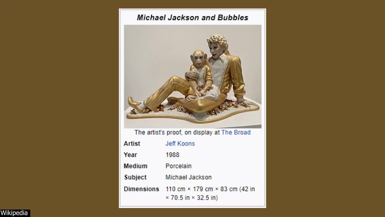 Where Is Michael Jackson & Bubbles Sculpture Now