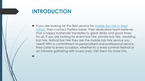 Get The Best Wedding Bar Hire in West Totton.