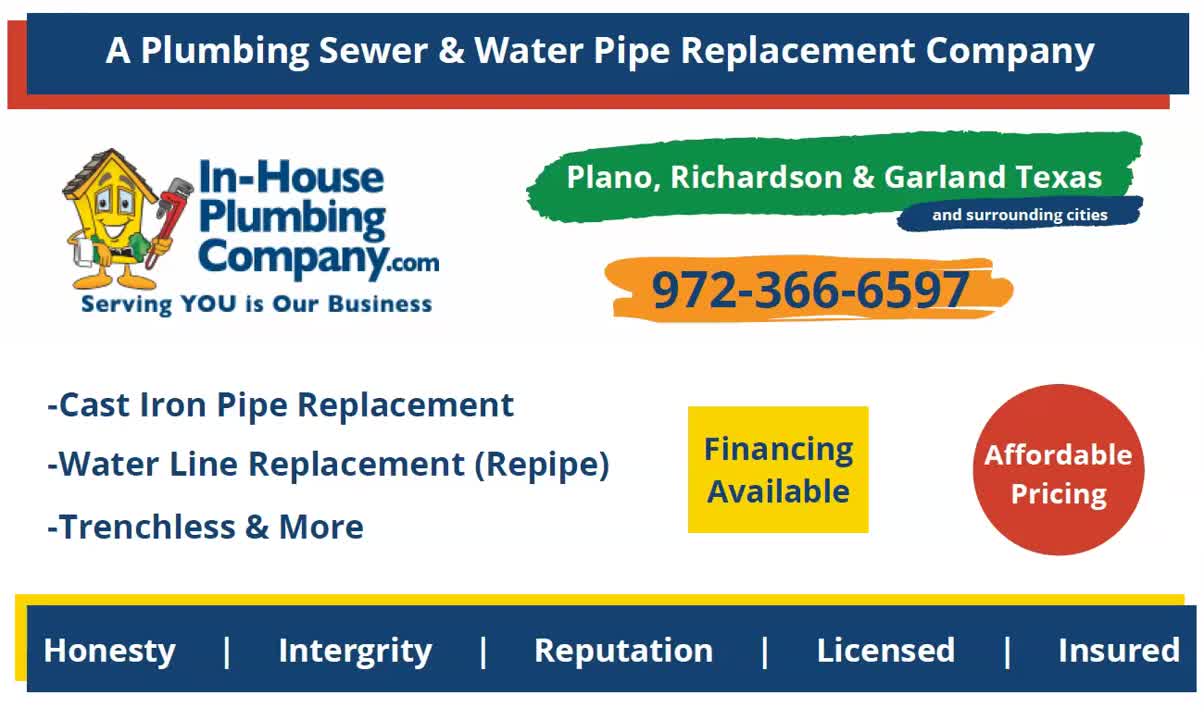 Professional Plumbing Sewer & Water Pipe Replacement & Trenchless Services