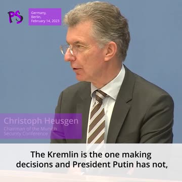 Chairman of MSC Christoph Heusgen announce during the German Federal Press Conference