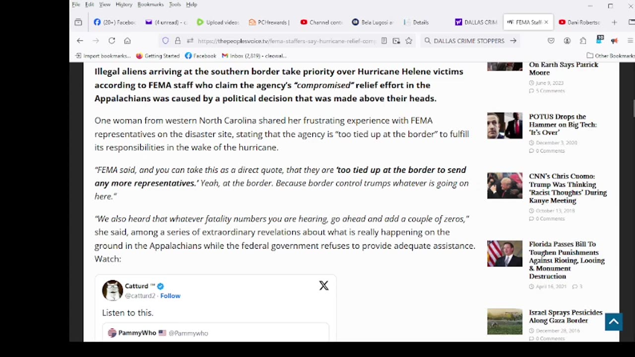 FEMA Staffers Say Hurricane Relief ‘Got the Shaft’ Because Illegals Prioritized Over Americans