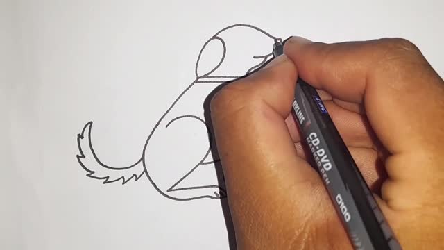 Dog Drawing Easy From 27 Number Drawing