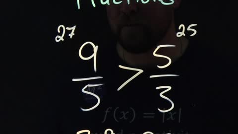 Compare Fractions the Easy Way! 9/5 or 5/3 | Minute Math Tricks Part 154 #shorts