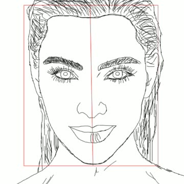 Kim Kardashian Art Animation Timelapse Drowning