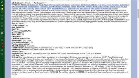 PREYINGHAWK REPORT #50: THE NEWEST VAERS REPORTS POSTED 1/12/23: 10 YR-OLD GIRL IN INDIANA AND A 2-YR OLD GIRL IN CONNECTICUT GIVEN INCORRECT PRODUCT