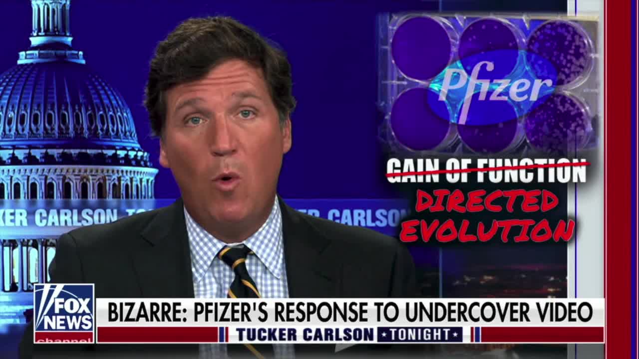 Tucker Carlson Covers Pfizer's response to #DirectedEvolution & involvement in COVID-19 mutations