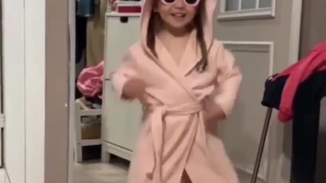 Cute girl dancing