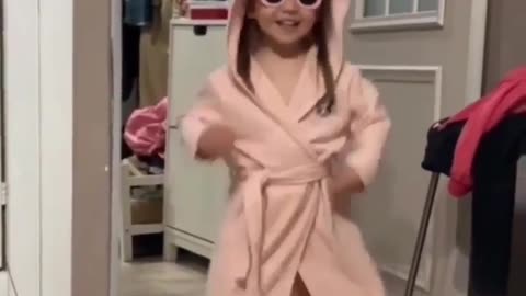 Cute girl dancing