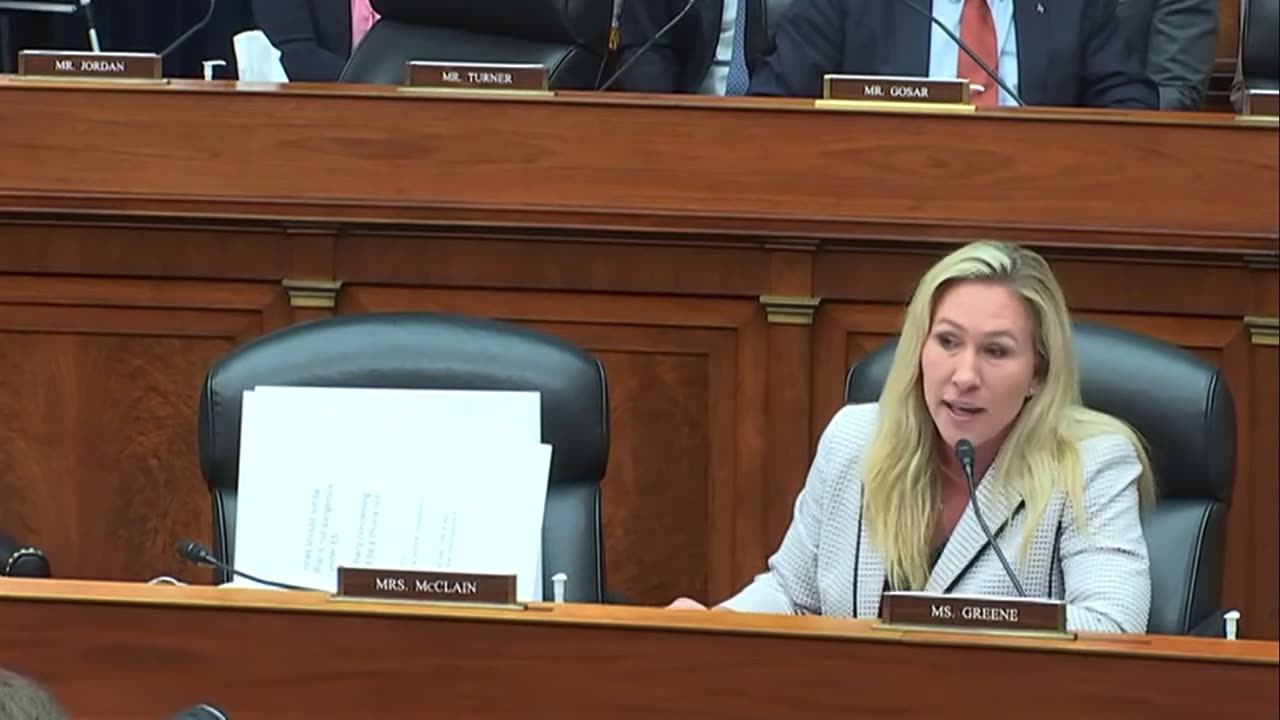 REPRESENTATIVE MTG ACTIVATED AT HOUSE OVERSIGHT COMMITTEE
