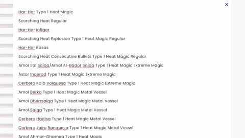 10.4. Magi Spells and Invokations