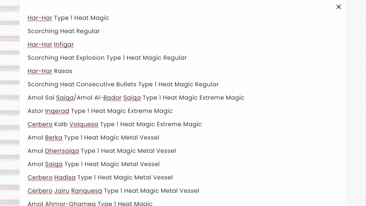 10.4. Magi Spells and Invokations