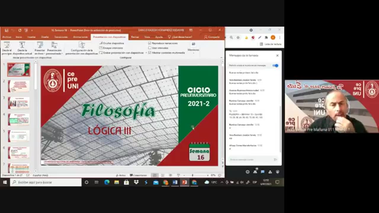 CEPRE UNI 2021 - 2 | SEMANA 16 | FILOSOFÍA