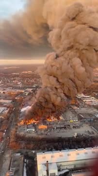 Fire in a factory in Chicago