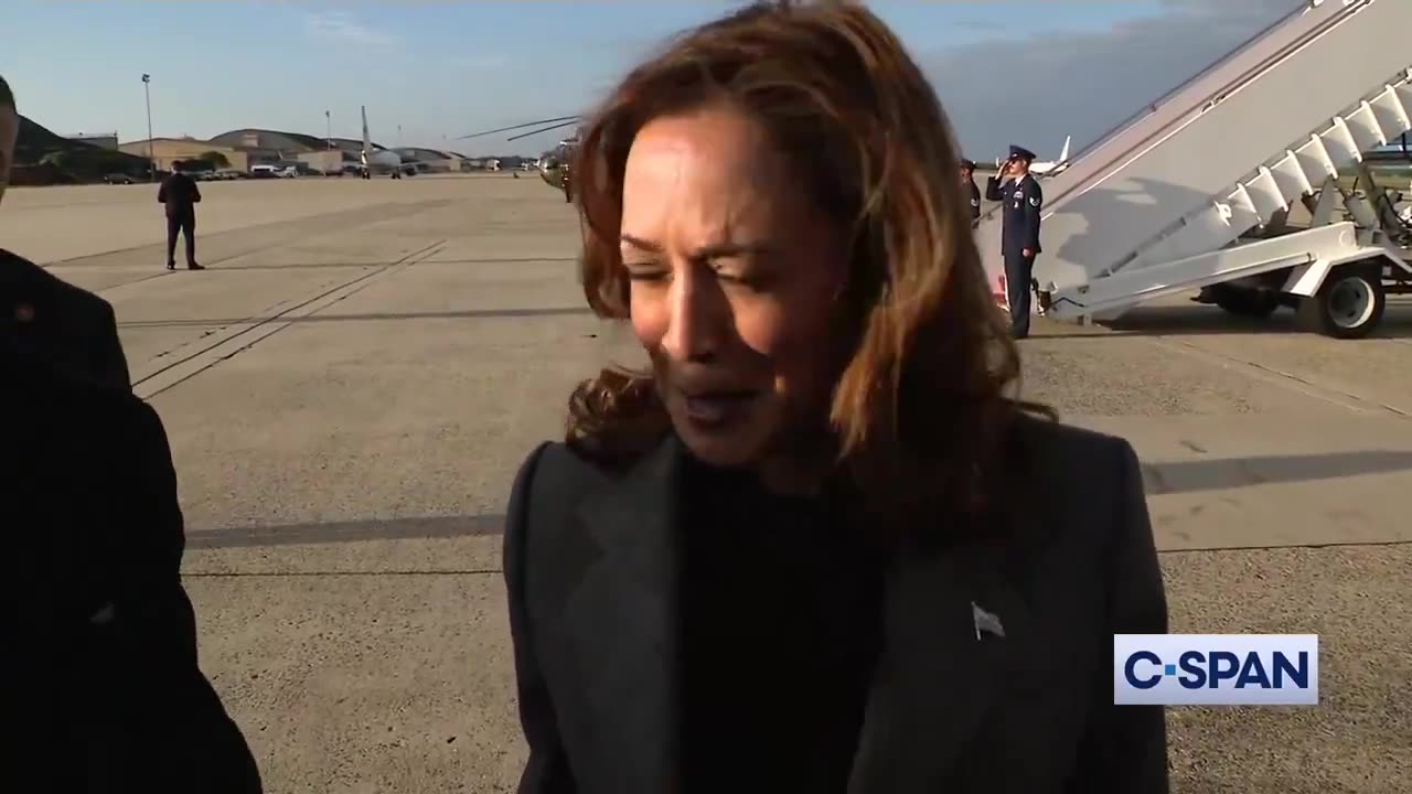 Kamala drunk again says she'd "like another debate" with the "former vice president."