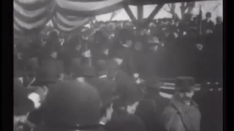 Opening of new East River bridge, New York